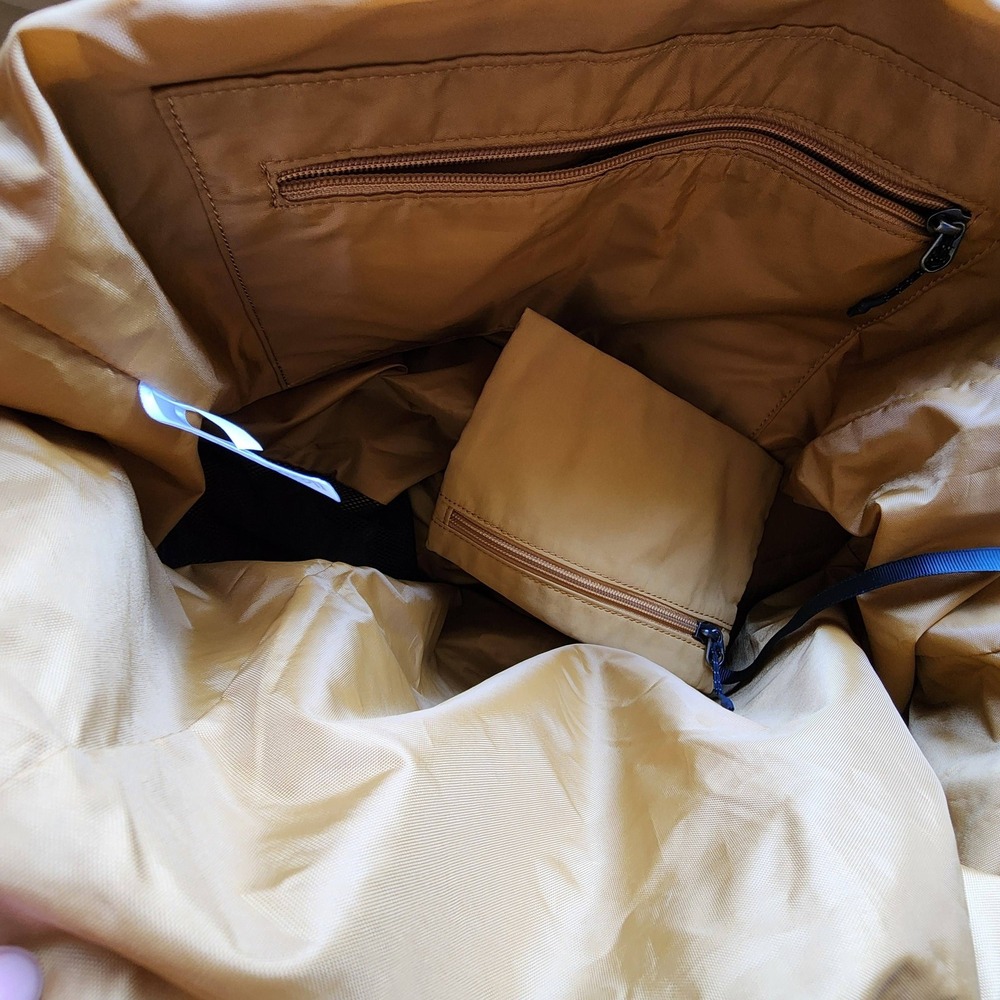 Athleta All About Tote Bag XL Gym Travel Work Spiced Turmeric Mustard Yellow - Picture 4 of 11